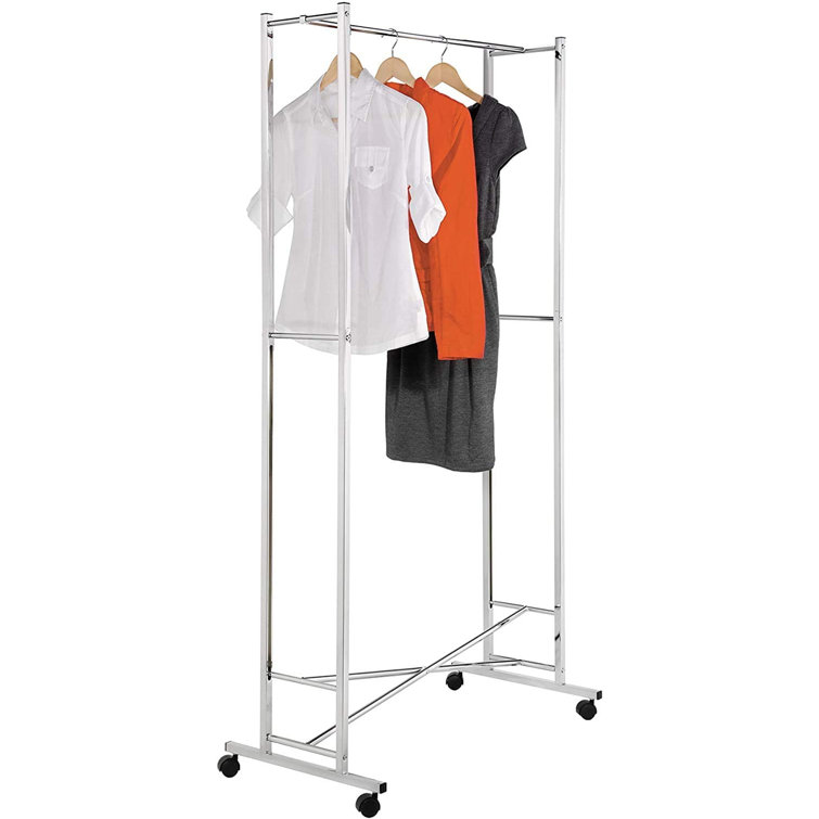Rebrilliant Cathaoir 34'' Rolling Clothes Rack Wayfair